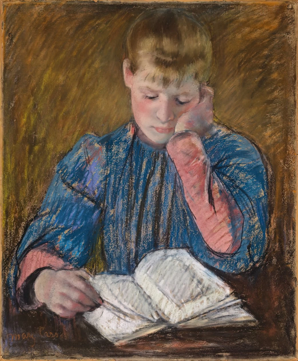 Mary Cassatt - Giovane ragazza che legge Jeune Fille Lisant, 1894 circa